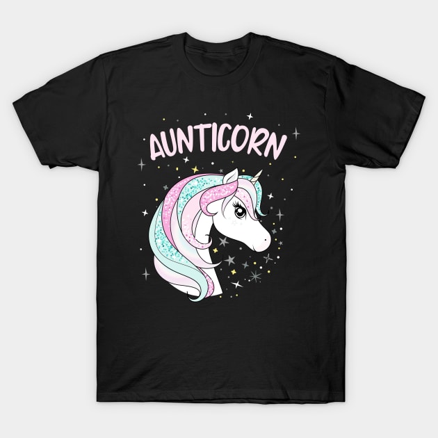 Aunticorn Aunt Unicorn Awesome Family Women T-Shirt by Foxxy Merch